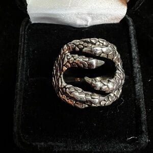 Reptile Claw Ring in Silver
